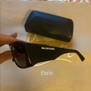 Balenciaga black out sunglasses
